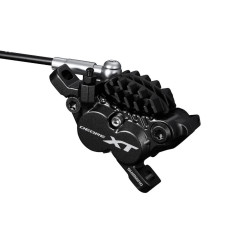 Etrier frana disc SHIMANO Deore XT BR-M8020 Placute H01A Resin 4 Pistoane
