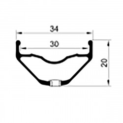 Janta M-WAVE RX 2030 Aluminiu 28/29"-32H - Img 2