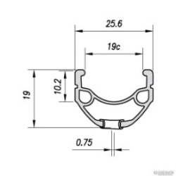 Janta SXT ER10 24(507 x 19C) - 36H Negru V-Break Capsata - Img 2