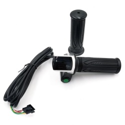 Maneta acceleratie cu buton si display 36V, conector SM