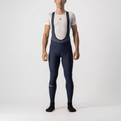 Pantaloni lungi cu bretele Castelli Entrata Bleumarin