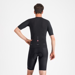 Pantaloni scurti cu bretele Castelli Premio EVO, pentru barbati, negru, M - Img 2