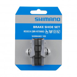 Saboti frana SHIMANO R55C4 Cartridge (BR-R7000 Silver) Set Argintiu