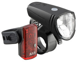 Set Lumini cu Acumulator AXA Green Line 25 Lux LED USB CB - Img 3