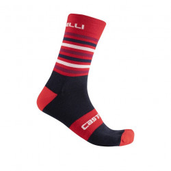 Sosete Castelli Gregee 15 Rosu/Bleumarin