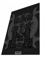 Stickere adezive furca ROCKSHOX 35 Stealth Black 2020