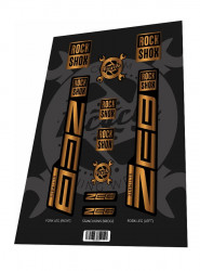 Stickere adezive furca ROCKSHOX Zeb Ultimate 2022 Gold