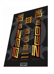 Stickere adezive furca ROCKSHOX Zeb Ultimate 2022 Sunset Gradient