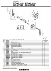 Surub fixare brat pedalier SHIMANO Saint FC-M810