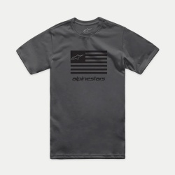 Tricou Alpinestars Flag CSF Tee Charcoal/Black L - Img 2