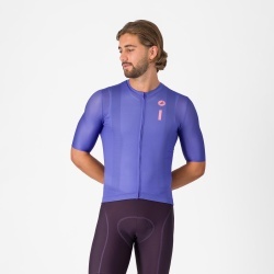 Tricou cu maneca scurta Castelli Drittone Logo, pentru barbati, violet/roz giro XL