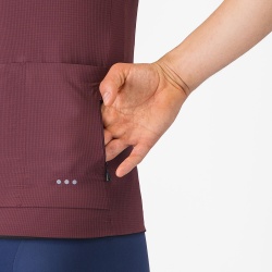 Tricou cu maneca scurta Castelli Premio EVO, pentru barbati, visiniu inchis, M - Img 3
