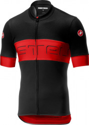 Tricou cu maneca scurta Castelli Prologo VI Negru/Rosu