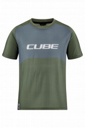 Tricou CUBE Vertex Rookie S/S TM Olive/Grey