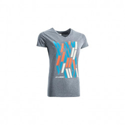 TRICOU DAMA CUBE WLS Grey´n´blue´n´coral