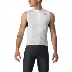 Tricou fara maneci Castelli Entrata VI SL Alb