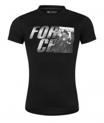 Tricou Force Spirit maneci scurte negru