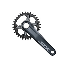 Angrenaj de bicicleta Shimano SLX FC-M7100 brat 175mm negru 12 vit - Img 2
