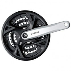 Angrenaj Shimano Acera FC-M371 cu Aparatoare 3x9 V Brat 175 mm Argintiu - Img 2