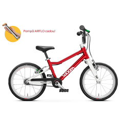 Bicicleta copii WOOM 3 Automagic Anniversary Red + Pompa AIRFLO Cadou