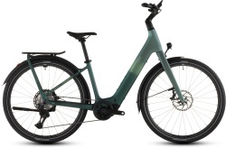 BICICLETA ELECTRICA CUBE KATHMANDU HYBRID C:62 SLT 400X EASY ENTRY SEAFOAM CHROME - Img 4