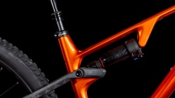 Bicicleta MTB Full Suspension CUBE AMS ONE11 C:68X Pro 29 electricorange´n´carbon