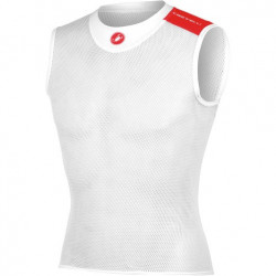 Bluza corp fara maneci Castelli Core Mesh 3 SL Alb