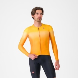 Bluza cu maneca lunga Castelli UPF LS, pentru barbati, portocaliu aprins S