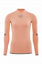 Bluza De Corp CUBE WS Baselayer Race Be Warm L/S Coral