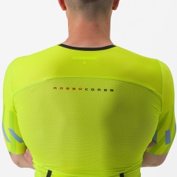 Costum de triatlon cu maneca scurta Castelli Free Sanremo SS, Galben Fluo/Negru, XXL - Img 3
