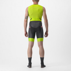 Costum de triatlon fara maneci Castelli Free Sanremo SL, Galben Fluo/Negru, L - Img 2