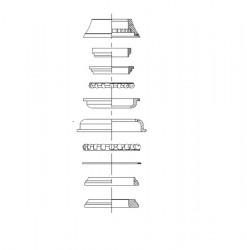 Cuveti Semi Integrati EXTEND H868P, 1 1/8" - 1,5" Tappered - Img 2