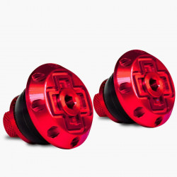 Dopuri de ghidon Muc-Off Disco Bar End Plugs Rosu