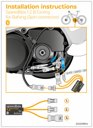 E-BIKE TUNING SPEEDBOX 1.2 B.TUNING PENTRU BAFANG CU 3 PINI CONECTORI SpeedBox 1.2 - Img 3