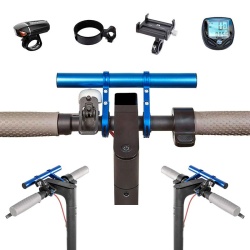 Extensie ghidon trotineta 20cm albastra - Img 2