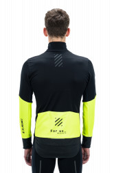 Jacheta CUBE Blackline Softshell Jacket Safety Black'n'Neon Yellow - Img 3