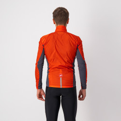 Jacheta de vant Castelli Squadra Stretch Rosu/Antracit - Img 2
