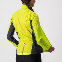 Jacheta de vant Castelli Squadra Stretch W de dama Galben Fluo - Img 4