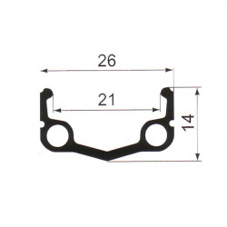 Janta REMERX RMX-2021 SCR 28" -36H Silver - Img 2
