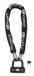 Lacat cu Zale Force 100cm/10mm negru