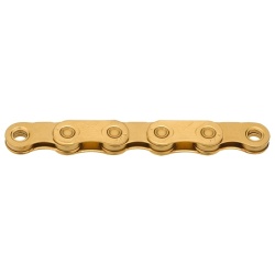 Lant KMC X Flat TiN 12/13 viteze Gold 126 zale ceruit