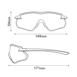 Ochelari de soare SHIMANO S-Phyre X Ridescape Photocromatic Metallic Black