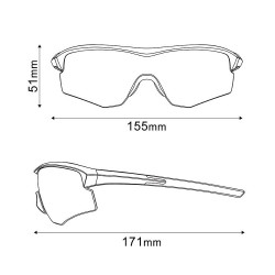 Ochelari de soare SHIMANO Spark Ridescape RD Road Vision Matte Black