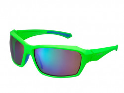 Ochelari Shimano CE-S22X rama mat neon green/light blue lentile smoke green mirror