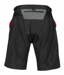 Pantaloni Force Downhill MTB cu sub-pantaloni cu bazon Negru/Gri 3XL - Img 2