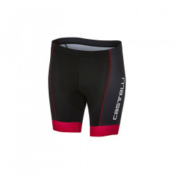 Pantaloni scurti Castelli Future Racer Kid pentru copii Negru-Rosu - Img 2