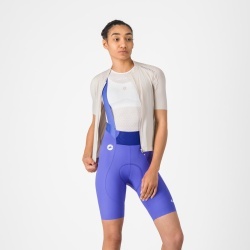 Pantaloni scurti cu bretele Castelli Espresso 2 W DT, pentru femei, violet M