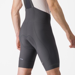 Pantaloni scurti cu bretele Castelli Espresso, Gri Inchis, L - Img 2