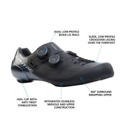 Pantofi ciclism SHIMANO Road Competition SH-RC903 ML Negru