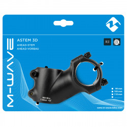 Pipa M-WAVE ST-M3.2 100 -31,8-1.1/8 mm Negru - Img 2